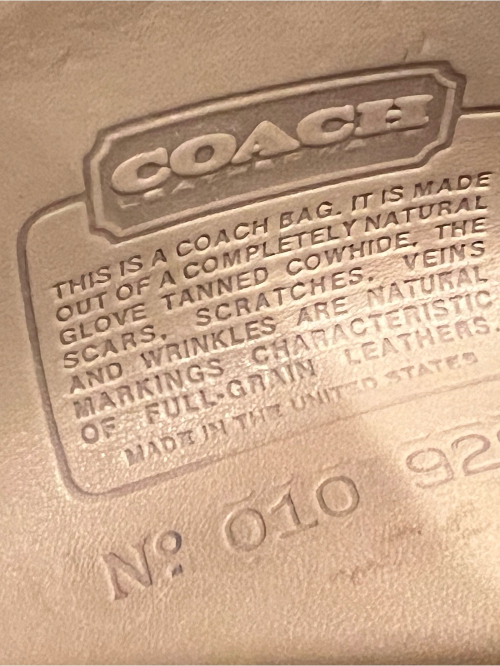 Coach Logan 9907 Style CamelLeather Vintage Bag - Picture 14 of 16